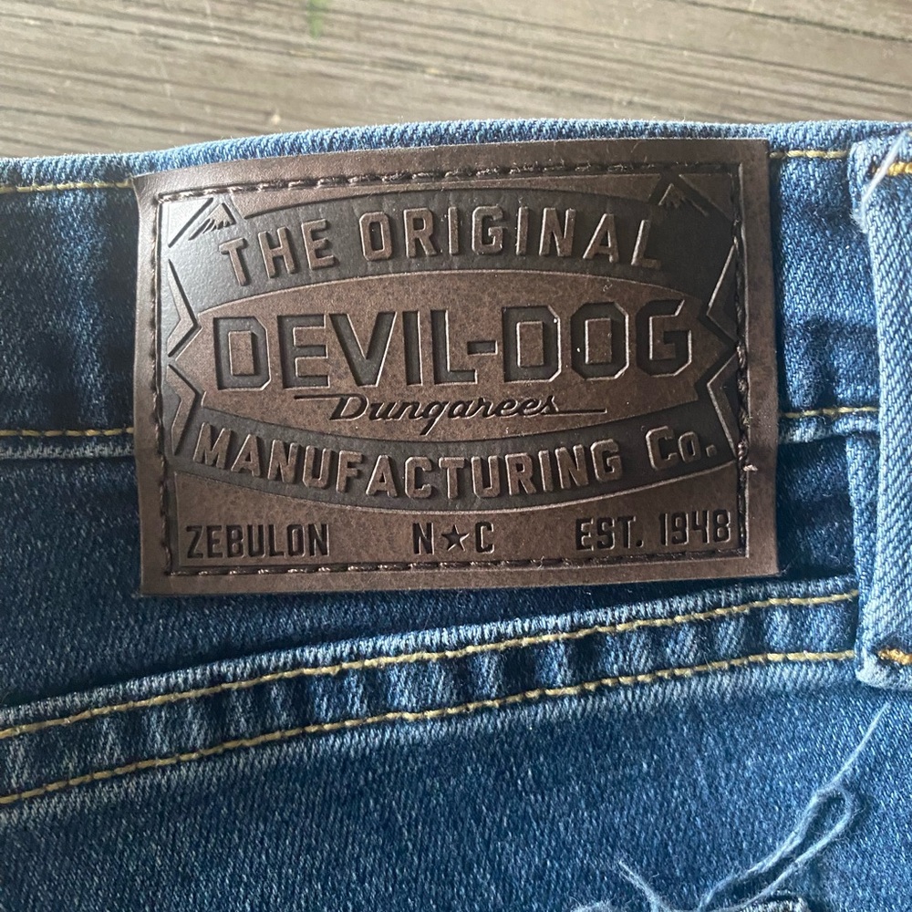 Mens Devil-Dog Slim jeans dungarees. 36x32. Like new.